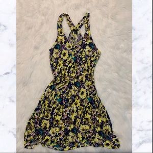 Floral razor back sun dress